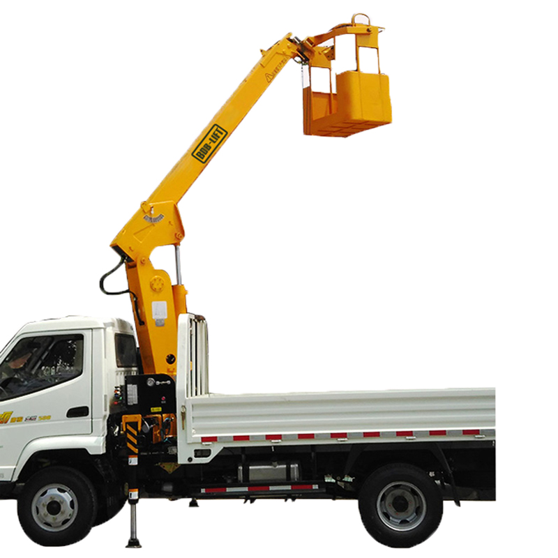 price of mini 4 tons hydraulic arm flatbed truck mounted crane
