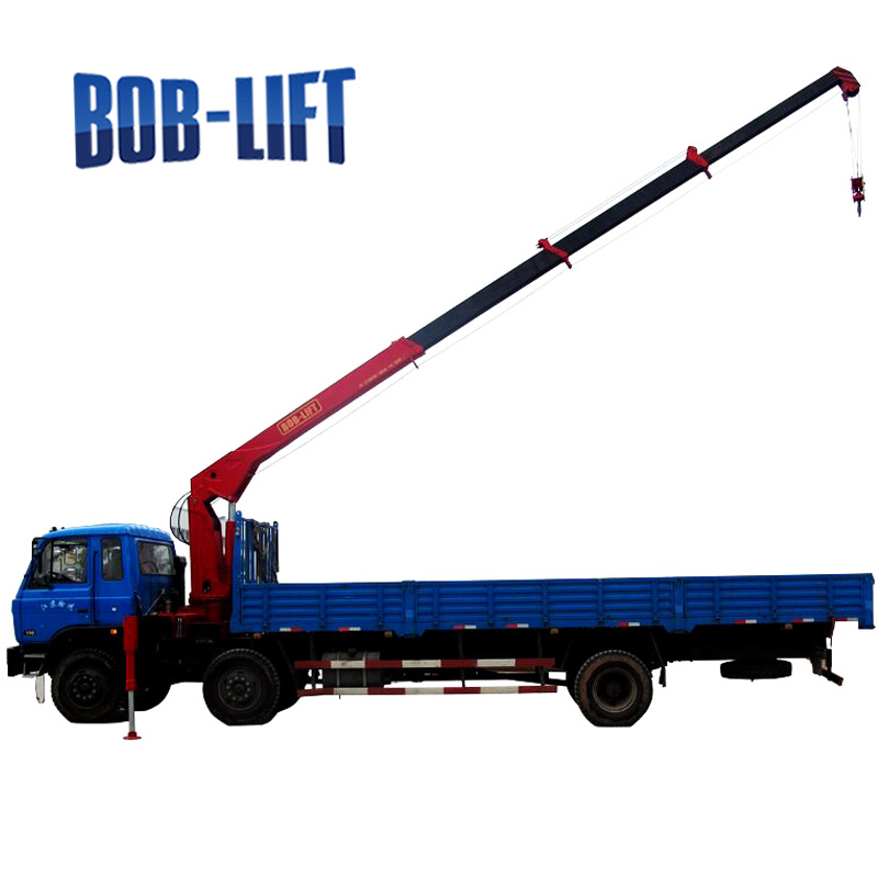 mini 6ton hydraulic straight arm types construction trailer mounted boom crane for sale