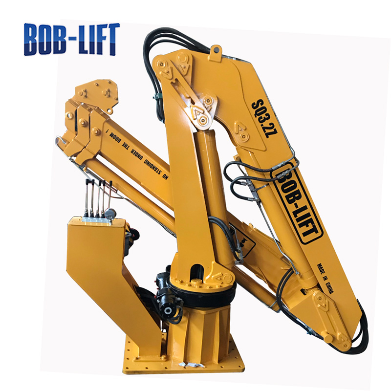 Cranes used in construction 4 Ton Hydraulic Mobile Small Mini New Knuckle Folding Boom Lorry Truck Mounted Crane