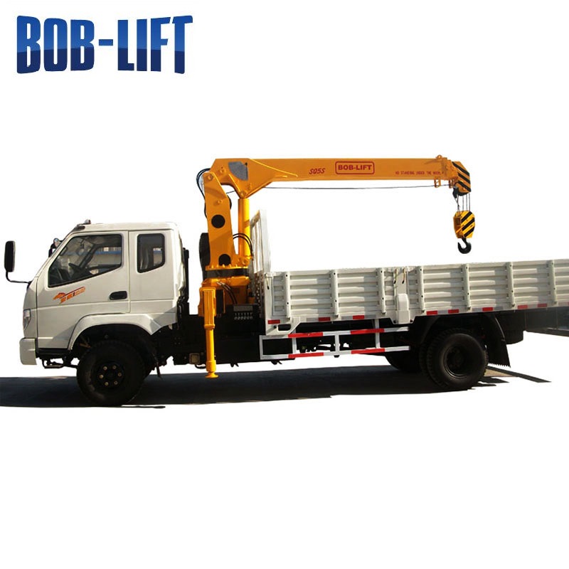 BOB-LIFT 5 tons Truck Crane Telescopic Boom Crane