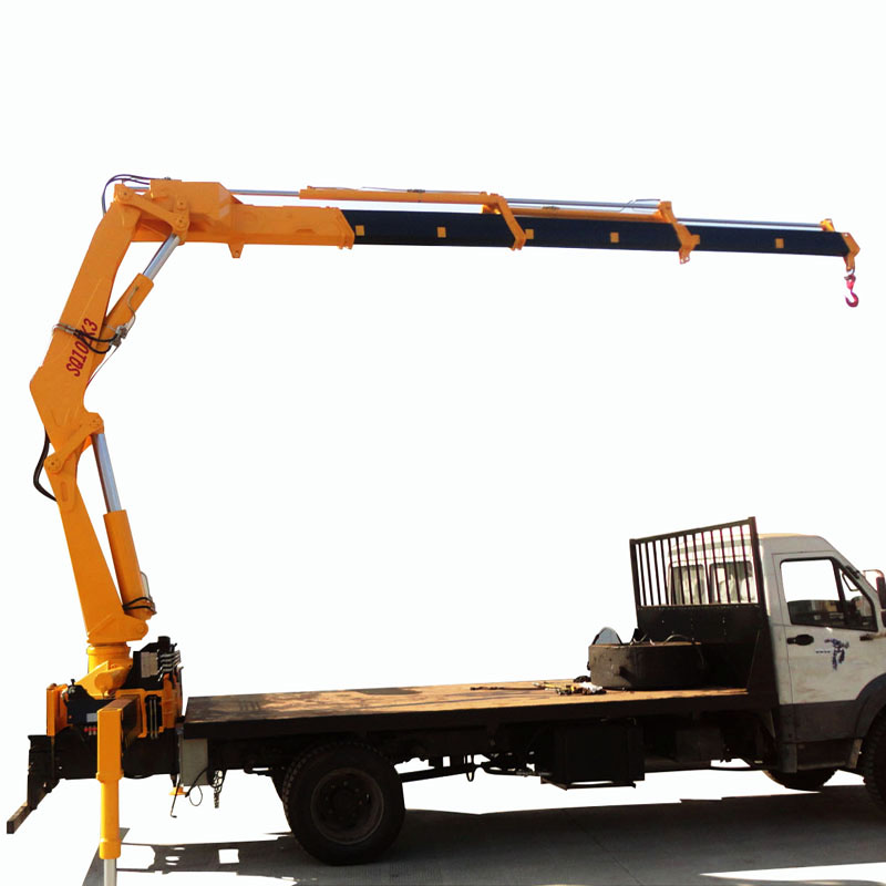 Chinese truck mounted crane New Knuckle Boom Truck Crane 10 Ton