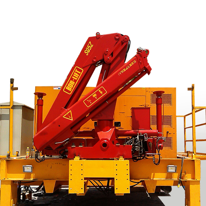 Crane truck 5 ton manufacturer hydraulic truck crane 5 ton knuckle boom truck mounted crane for construction