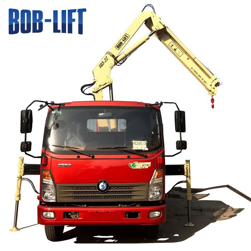 Small boom crane Small Hydraulic camion 3 ton