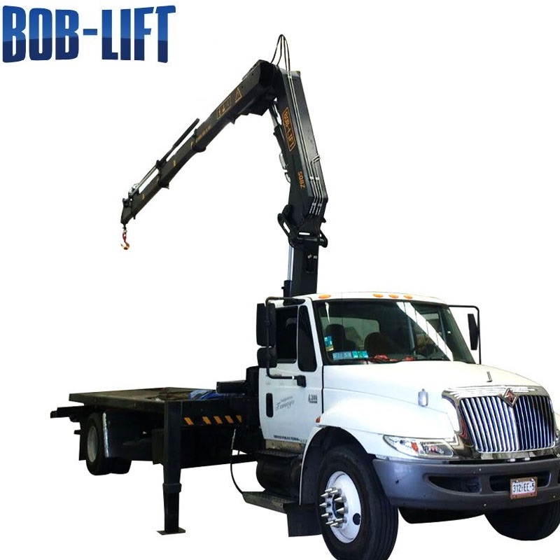 BOB LIFT 8 ton Boom Truck Knuckle Boom Crane