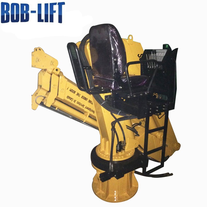 Mobile crane 5 ton knuckle boom truck mounted crane for construction