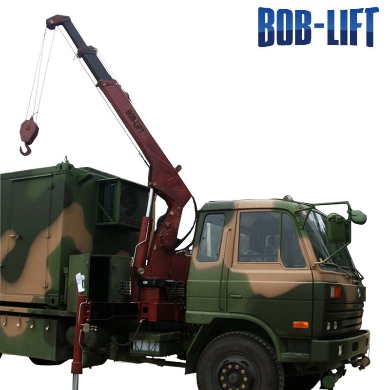mini crane for construction 2 ton hydraulic boom truck mounted crane